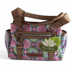 Lily Bloom Landon Satchel in the "Painted Floral” Shoulder Bag